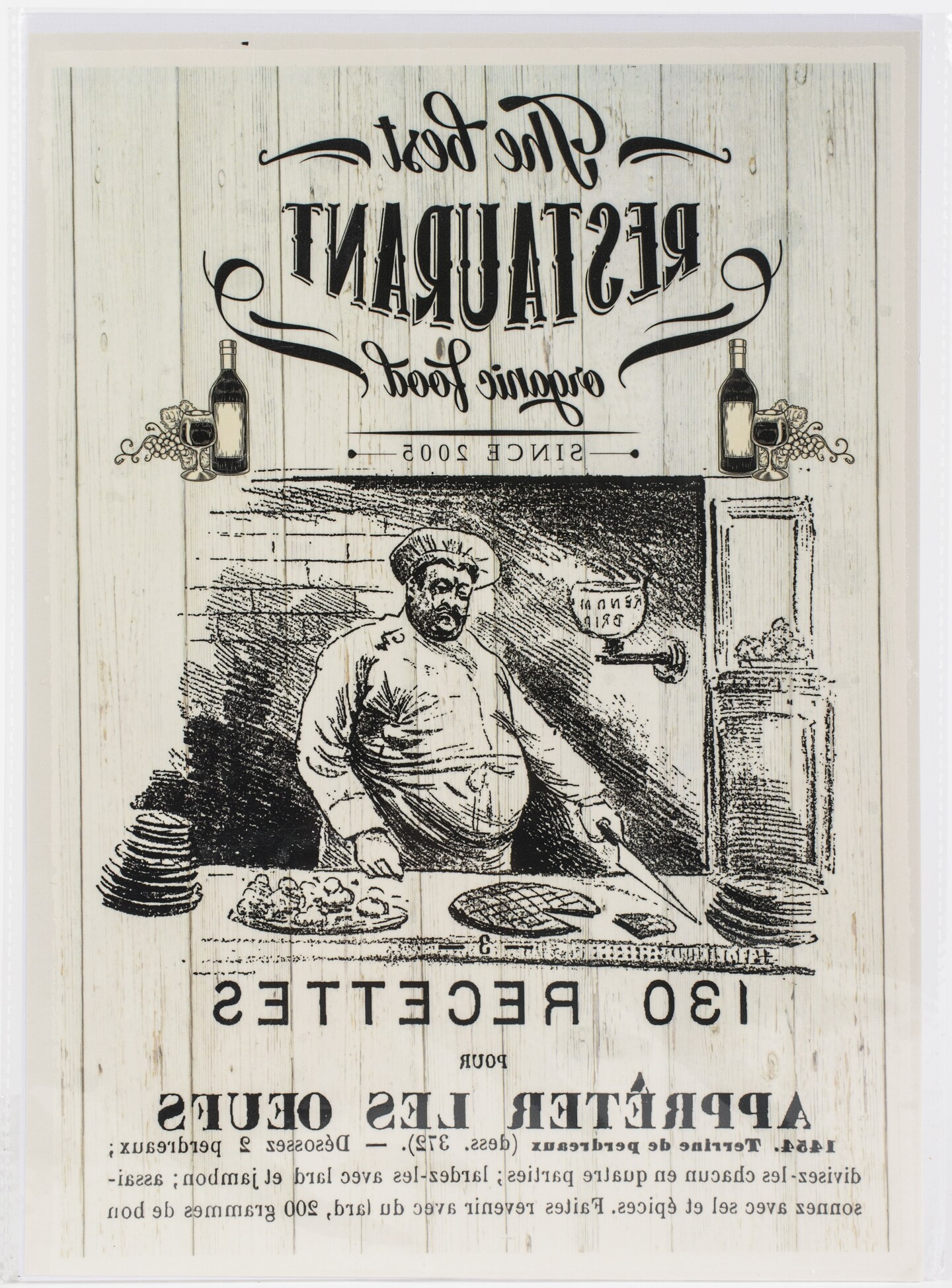 Dress My Craft Transfer Me Sheet A4-Restaurant