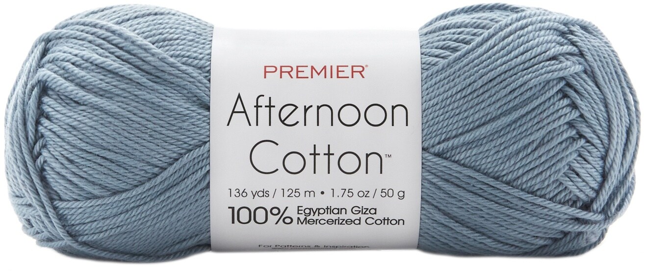 Premier Afternoon Cotton Yarn-Gray
