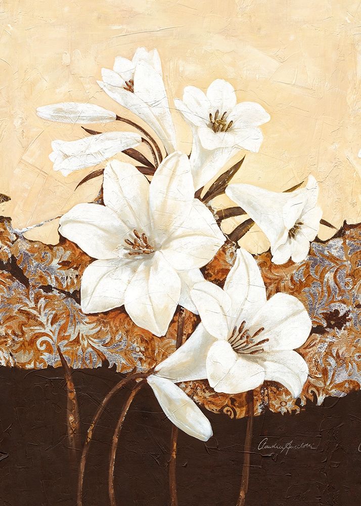 Oriental Lilies Poster Print by Claudia Ancilotti - Item # VARPDX11309
