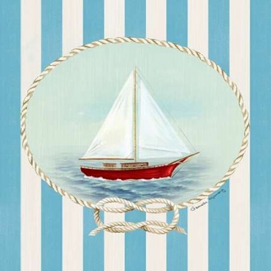 Nautical and Nice Sail Boat Poster Print by  Danielle Murray - Item # VARPDX584MUR1076