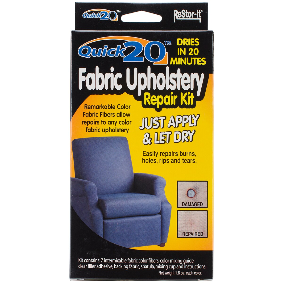Restor-It Quick 20 Fabric Upholstery Repair Kit