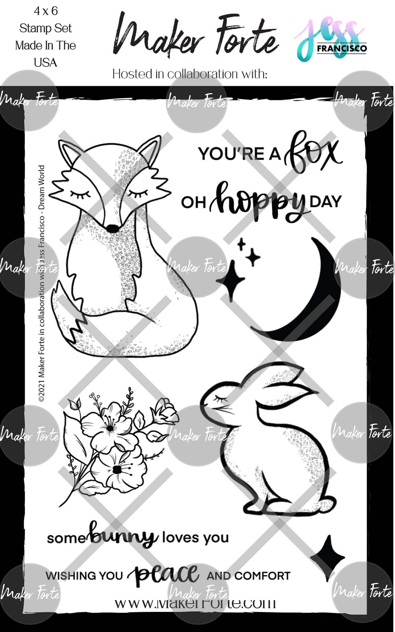 Maker Forte Clear Stamps By Jess Francisco 4&#x22;X6&#x22;-Dream World