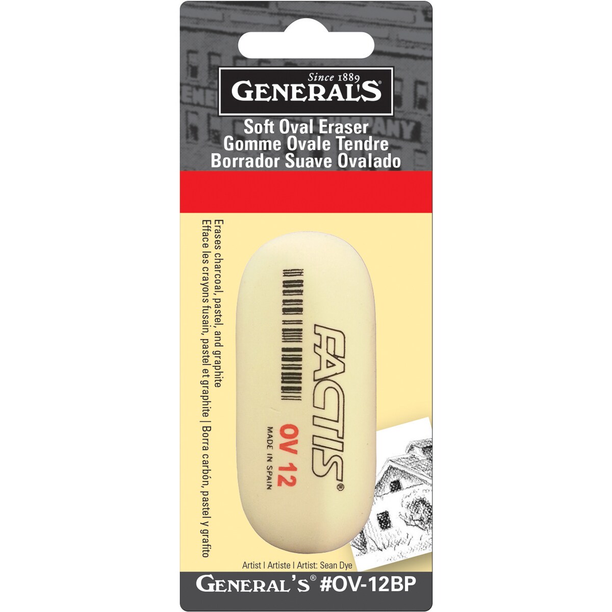 General&#x27;s Factis Soft Oval Eraser