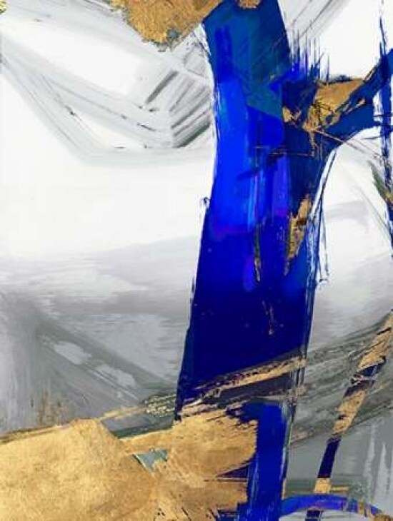Indigo Abstract IV Poster Print by PI Galerie