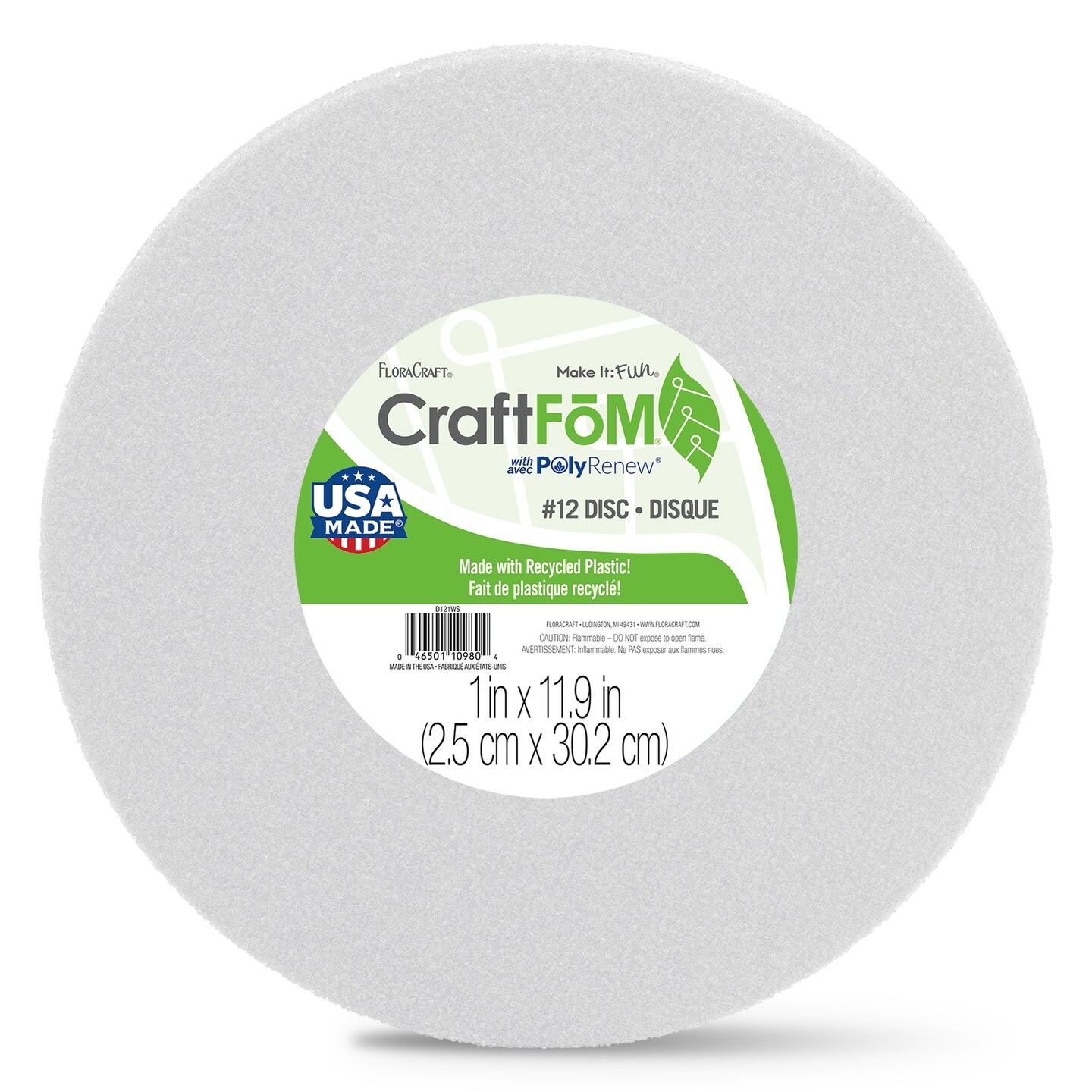 FloraCraft CraftFoM Disc-1&#x22;X11.9&#x22;