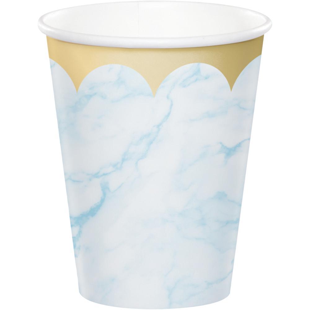 Blue Marble Paper Cups, 8 ct