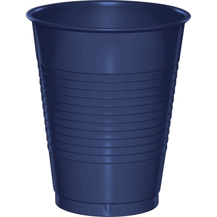 Navy Blue 16 Oz Plastic Cups, 20 ct