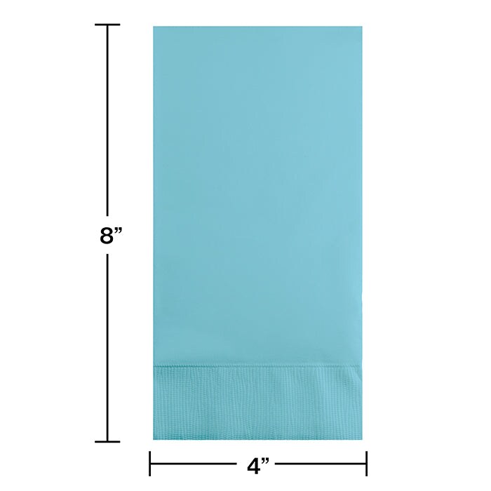 Pastel Blue Guest Towel, 3 Ply, 16 ct
