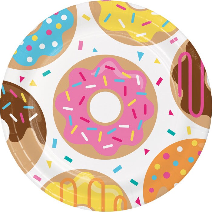 Donut Time Paper Plates, 8 ct