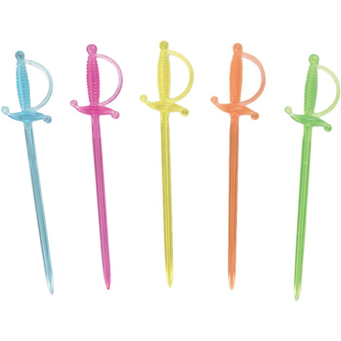 Neon Sword Picks, 36 ct