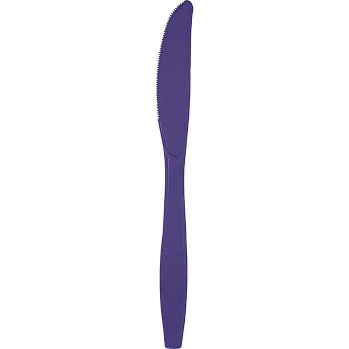 Purple Plastic Knives, 50 ct