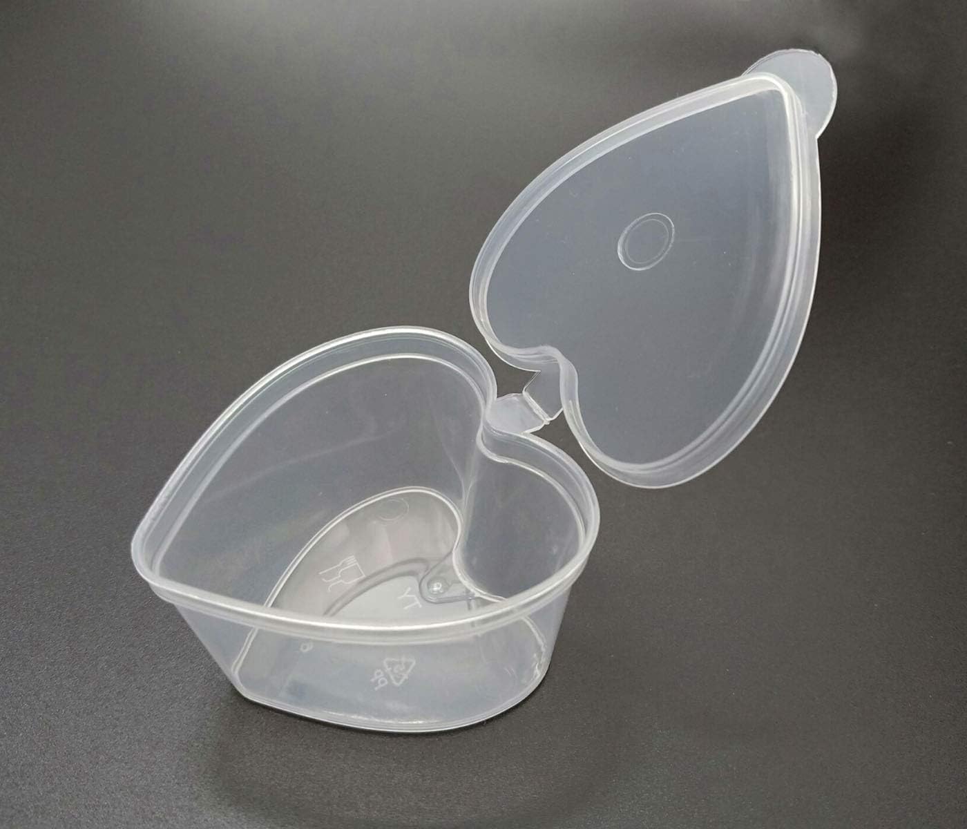 40 Packs Slime Containers,Heart Shaped Slime Storage Containers with Lids,for 20g Slime DIY Art Craft Making