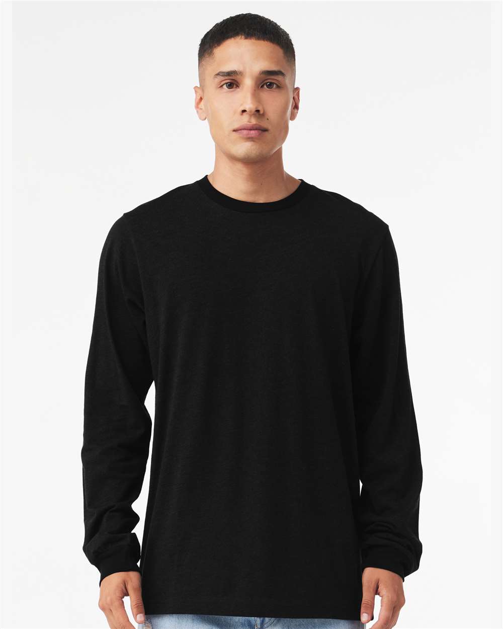 BELLA+CANVAS® Long Sleeve Heavy Cotton Jersey Tee for Everyday Wear, Casual Style & Layering Unisex Shirt