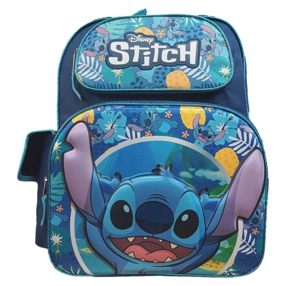 Accessory Innovations Disney Lilo and Stitch Backpack 16 inch Blue