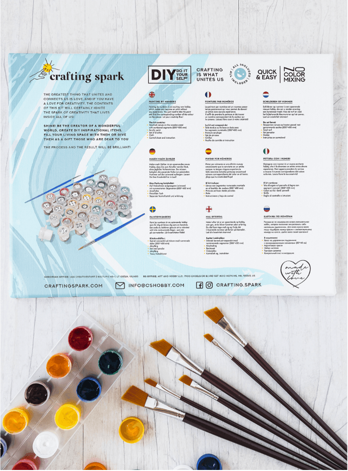 Painting by Numbers kit Crafting Spark Looking into Infinity J034 19.69 x 15.75 in