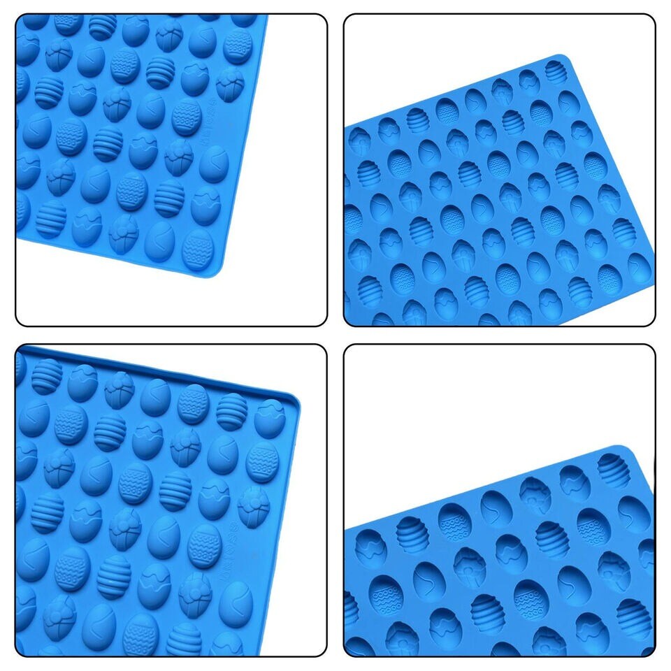 Mini Easter Egg Silicone Mold 83 Cavity Jelly Mold Easter Chocolate Baking Mold