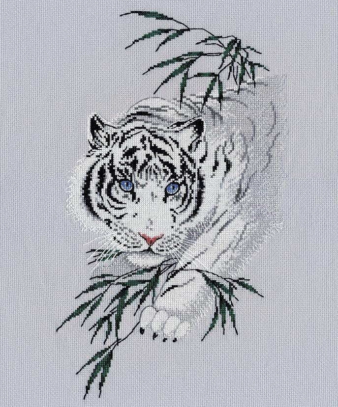 White Tiger 1438 Counted Cross Stitch Kit