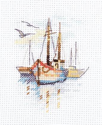 Boats at Dawn 0-196 Counted Cross-Stitch Kit