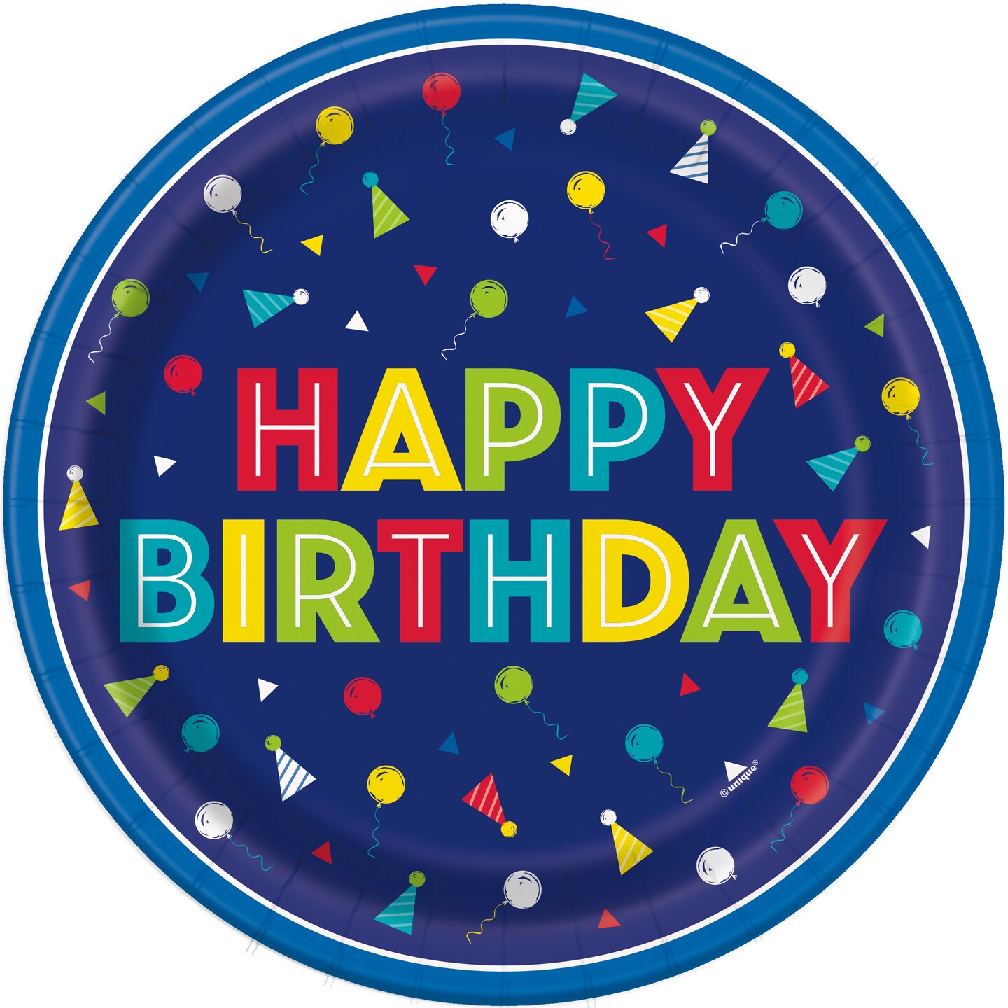 Peppy Birthday Round 9&#x22; Dinner Plates, 8ct