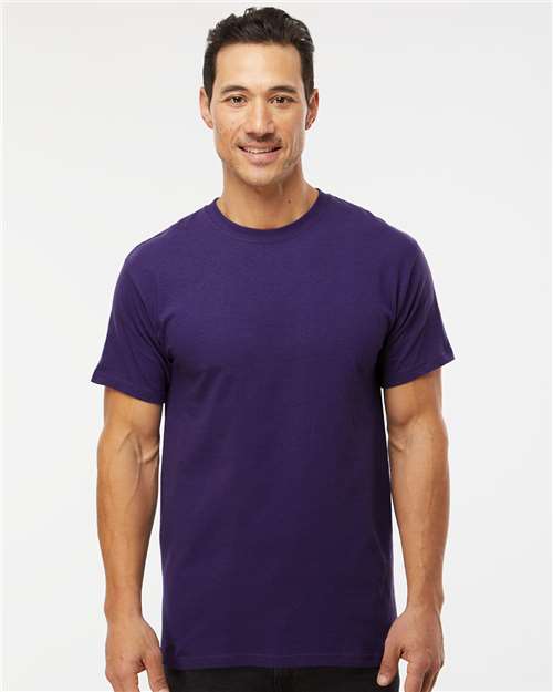M&O Gold Soft Touch Crewneck Short Sleeve Cotton T-Shirt For Layering Outfits