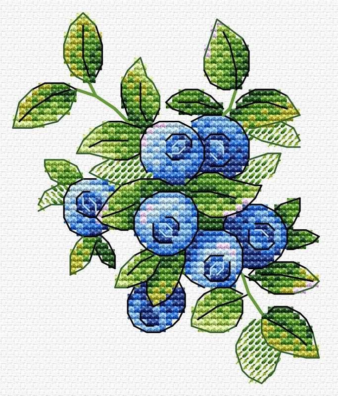 Forest blueberry SM-550 Counted Cross-Stitch Kit