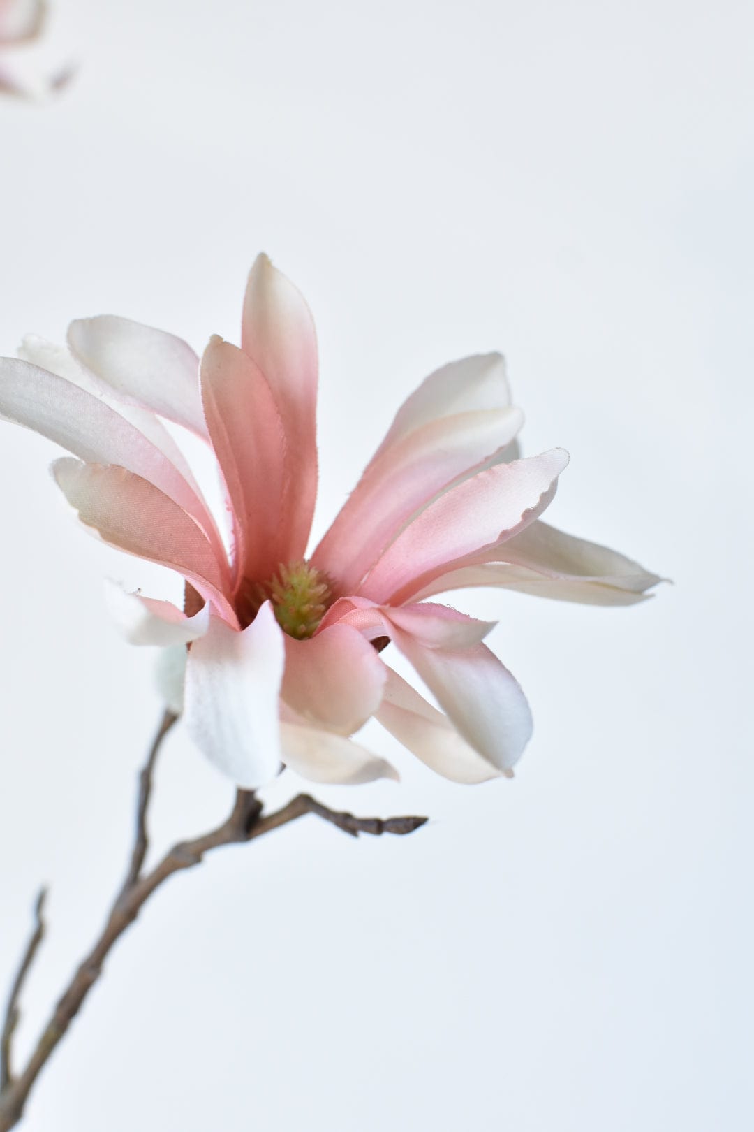 35&#x22; Faux Muted Pink Japanese Magnolia Bud Branch