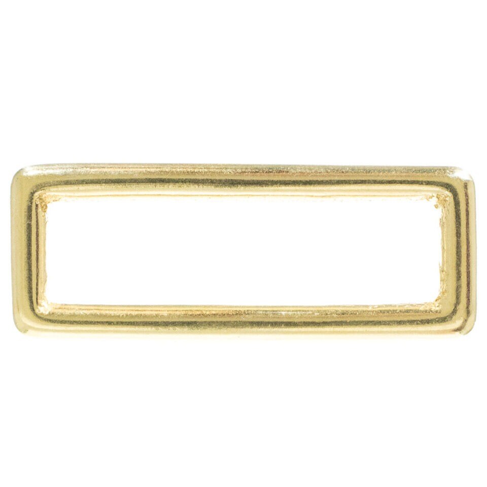 Sand Casted Solid Brass Rectangle Buckle Loop &#x2013; Crafting DIY Projects and More
