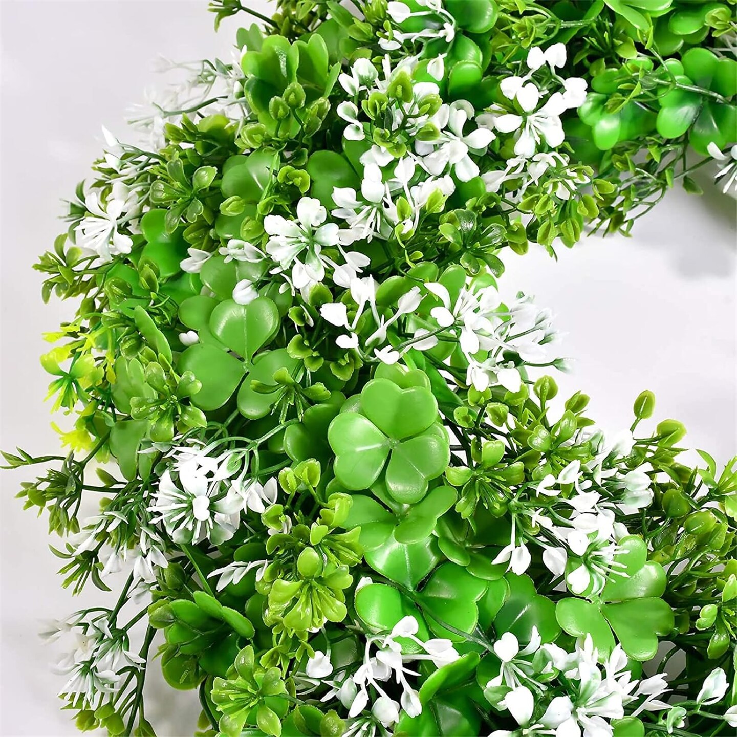 St Patrick&#x27;s Day Artificial Clover Wreath