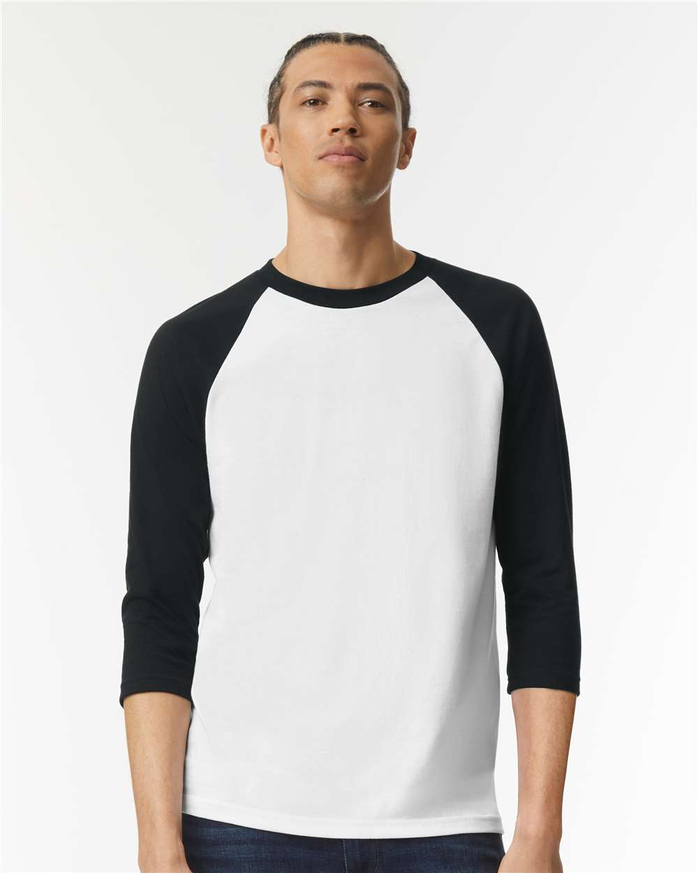 American Apparel&#xAE; CVC Crewneck Three-Quarter Sleeve Tee