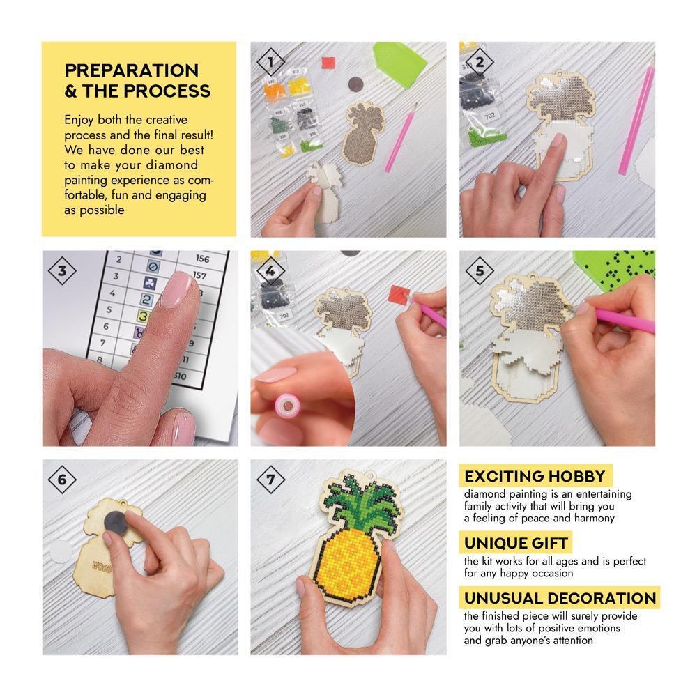 Strawberry WWP124 Diamond Painting on Plywood Kit