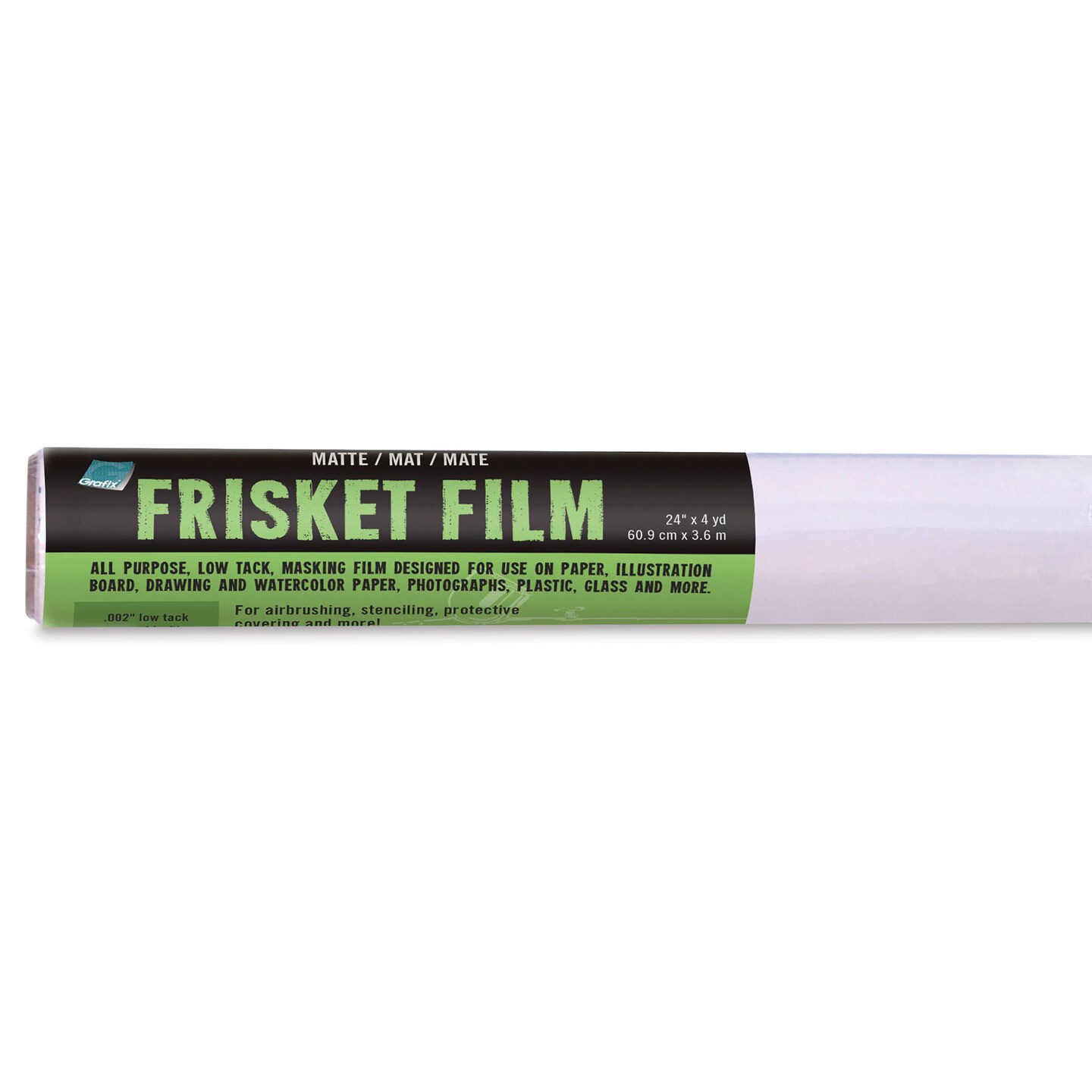 Grafix All-Purpose Frisket Film - Roll, 24&#x22; x 4 yds, Matte, Low Tack