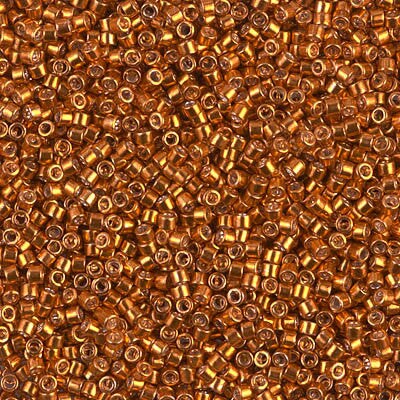 Miyuki Delica Bead 11/0, DB0421, Galvanized Burnt Orange, 5 grams