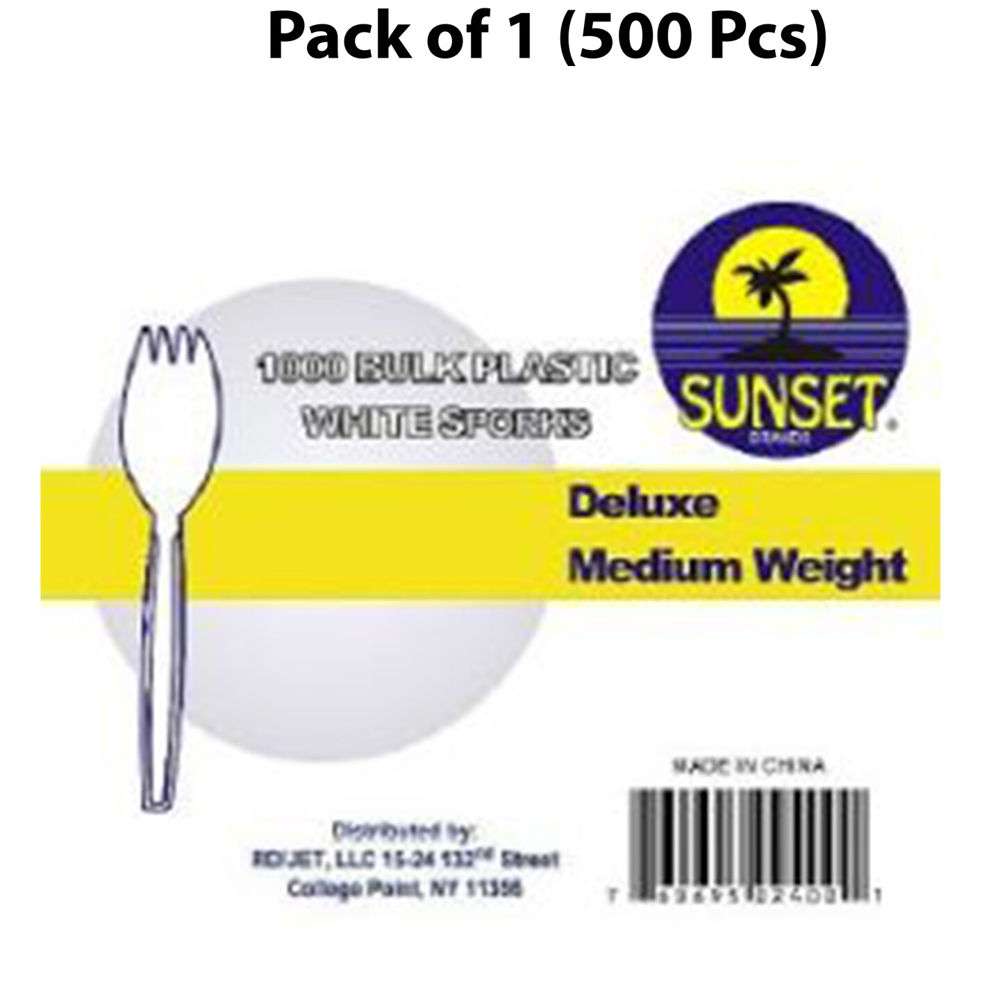 White Medium Weight Spork - 1000 Ct | Dining Ritual with Our Spork | RAHEEV®
