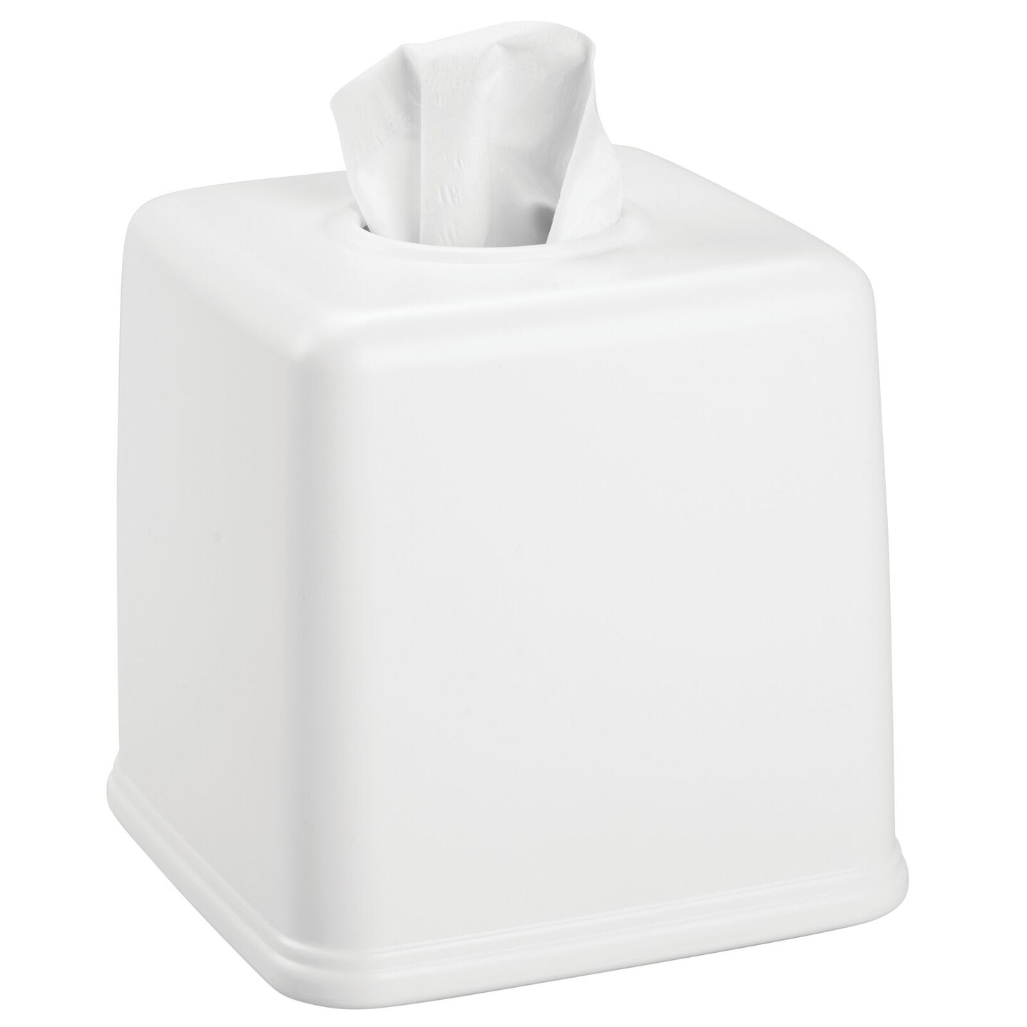 mDesign Plastic Square Facial Tissue Box Cover Holder for Bathroom