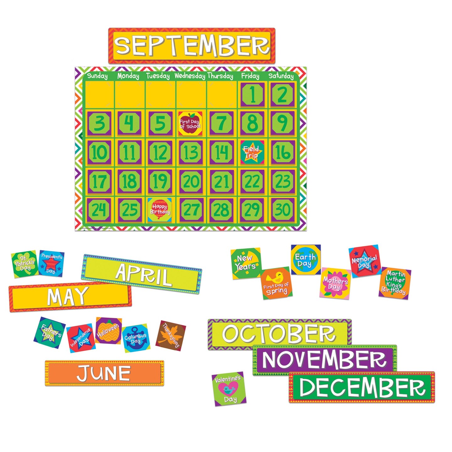 A Sharp Bunch Calendar Bulletin Board Sets Michaels