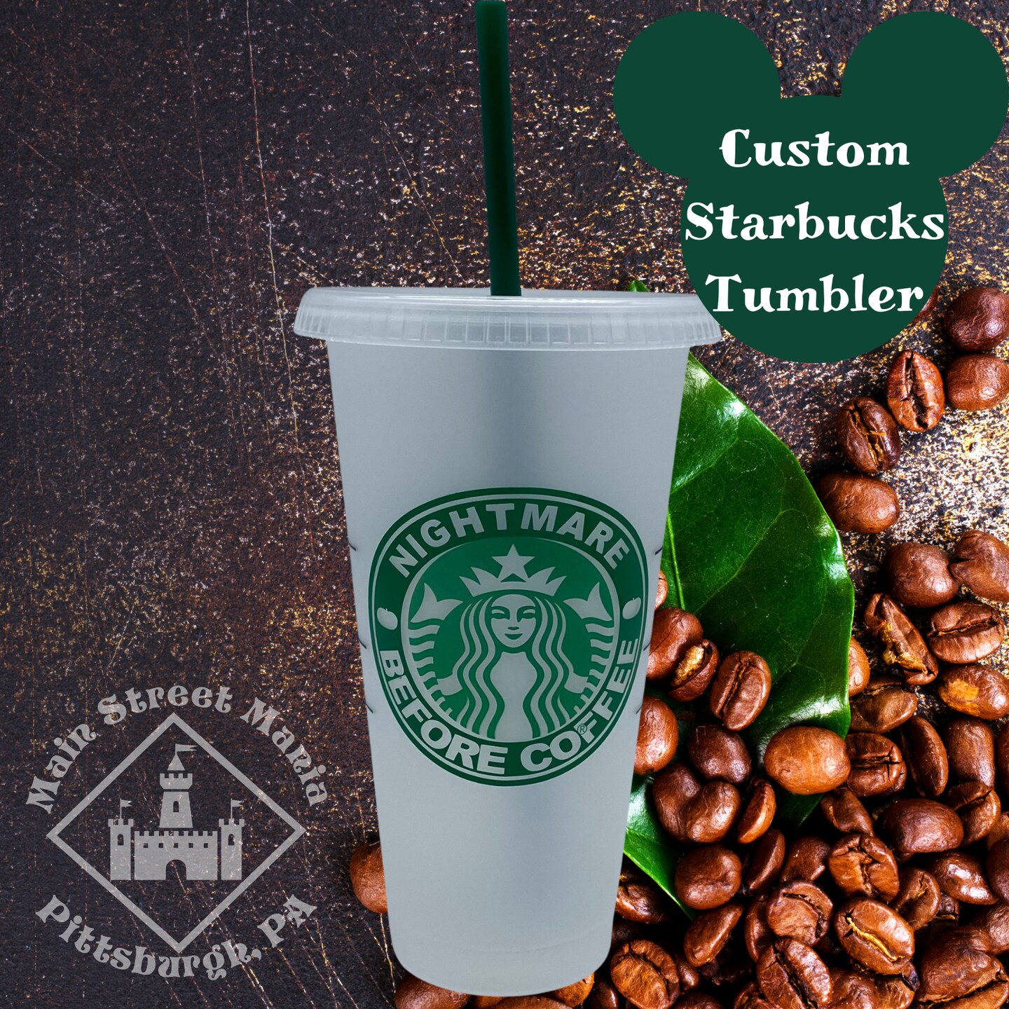 Nightmare Before Coffee Coffee Starbucks Tumbler Personalized Disney