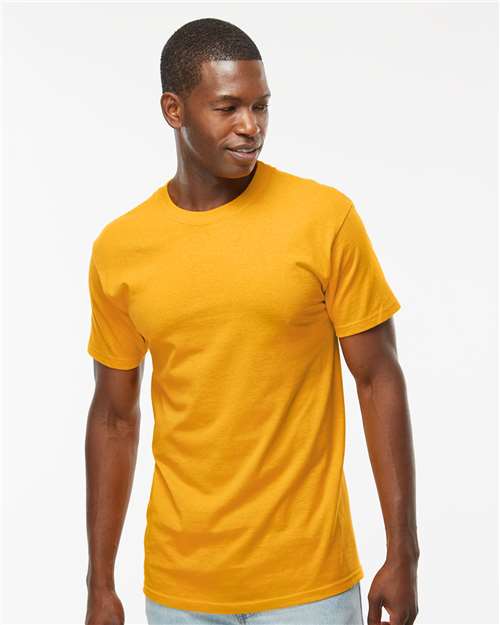 M&O Gold Soft Touch Crewneck Short Sleeve Cotton T-Shirt For Layering Outfits