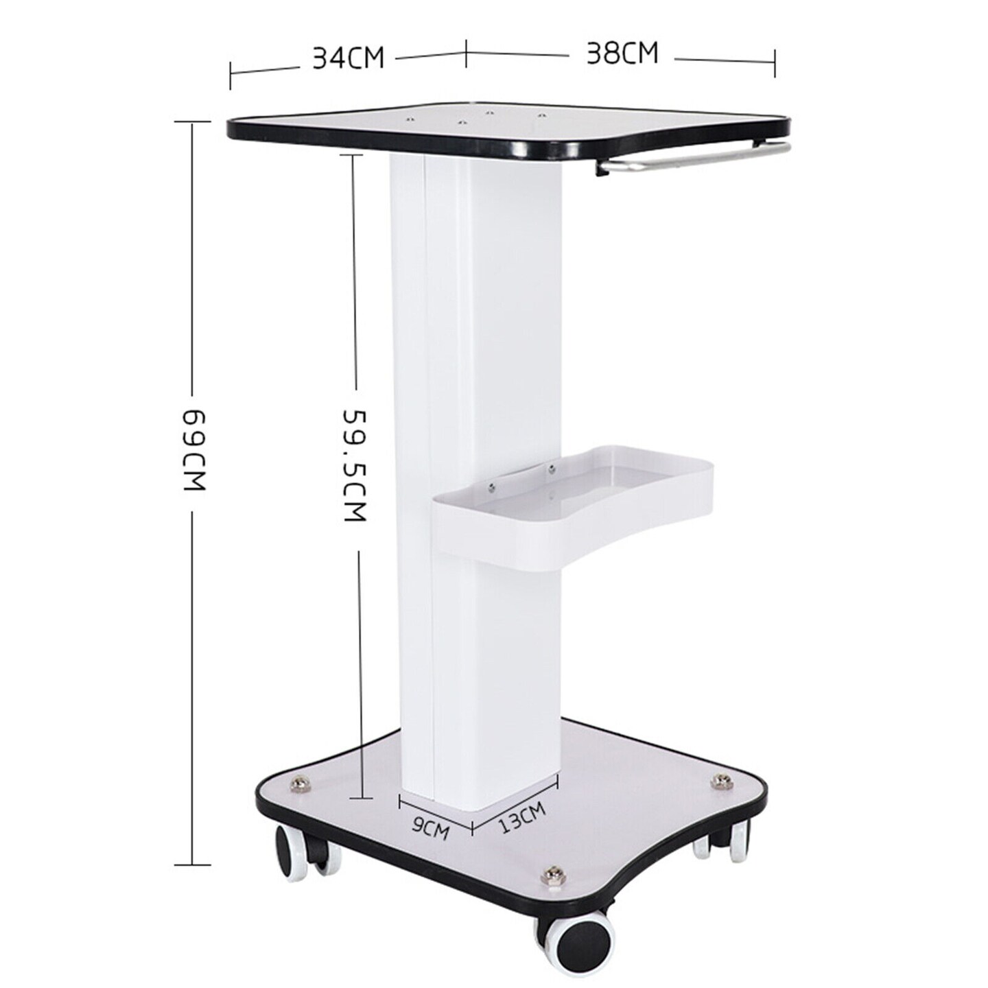Kitcheniva 3 Tier Rolling Cart Trolley Stand
