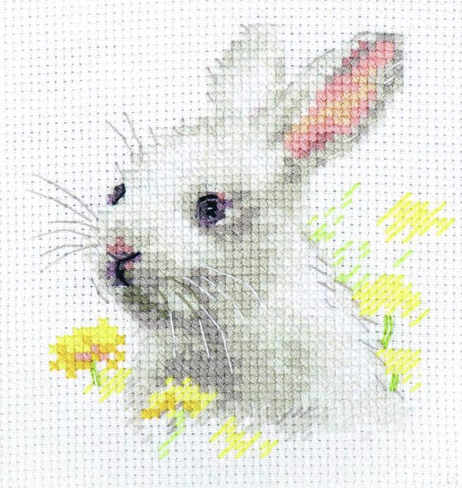 White bunny  0-226 Counted Cross-Stitch Kit