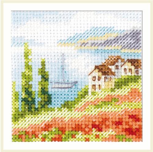 Poppies at the Sea 0-199 Counted Cross-Stitch Kit