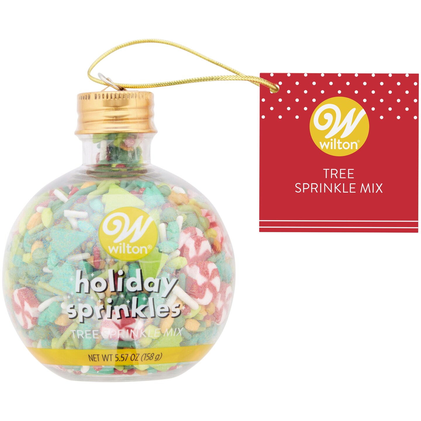Wilton Sprinkles Mix 5.57Oz-Christmas Tree Ornament
