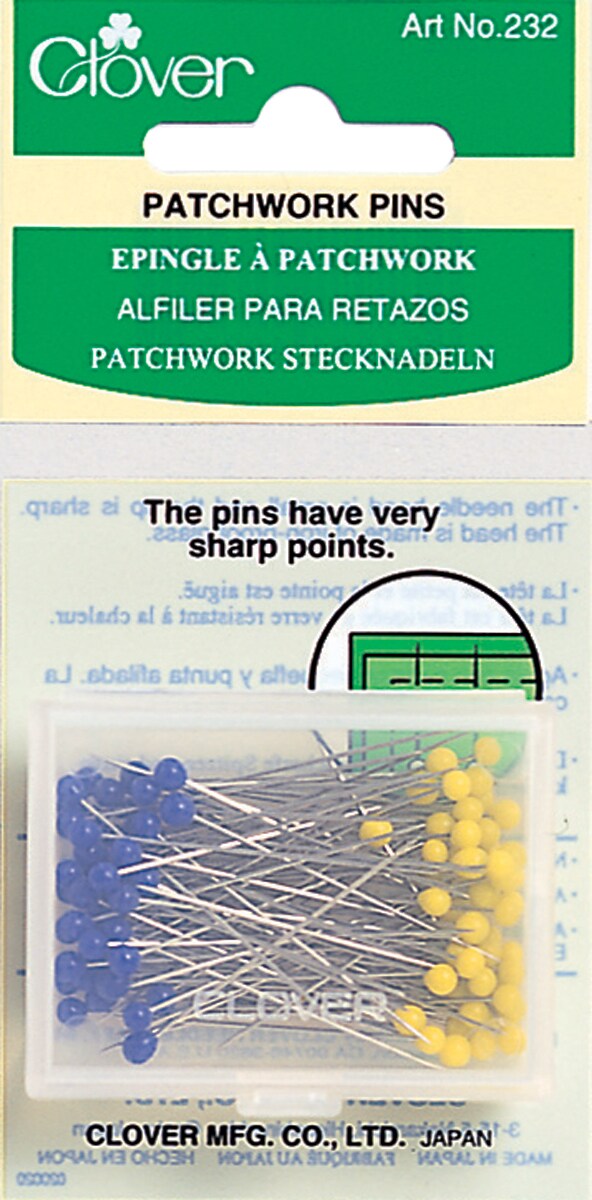 Clover Patchwork Pins-100/Pkg