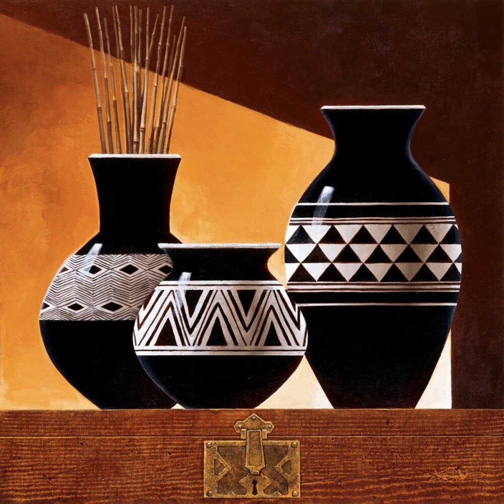 Patterns in Ebony II Poster Print by Keith Mallett - Item # VARPDX12376