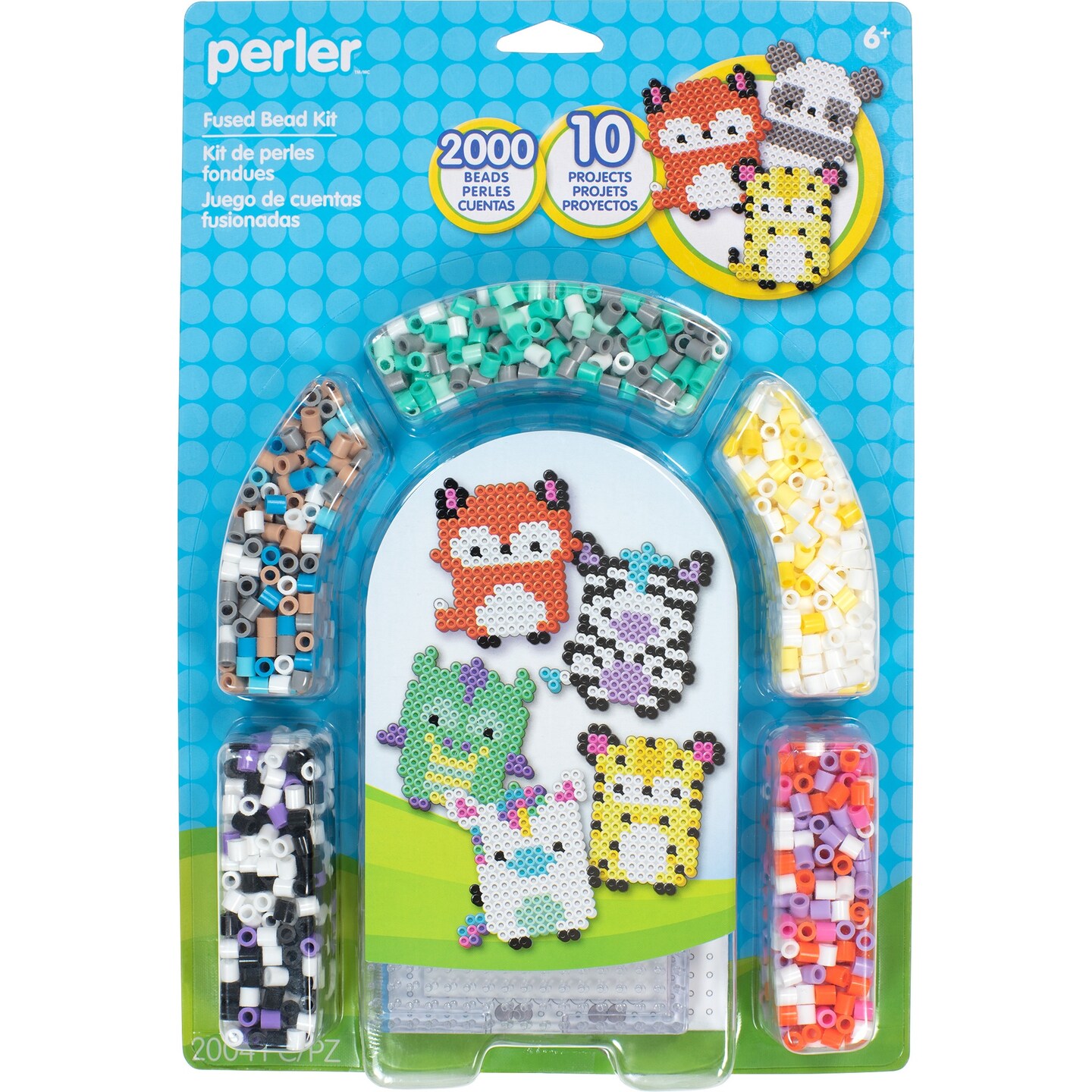 Perler Fused Bead Kit-Cute Animals