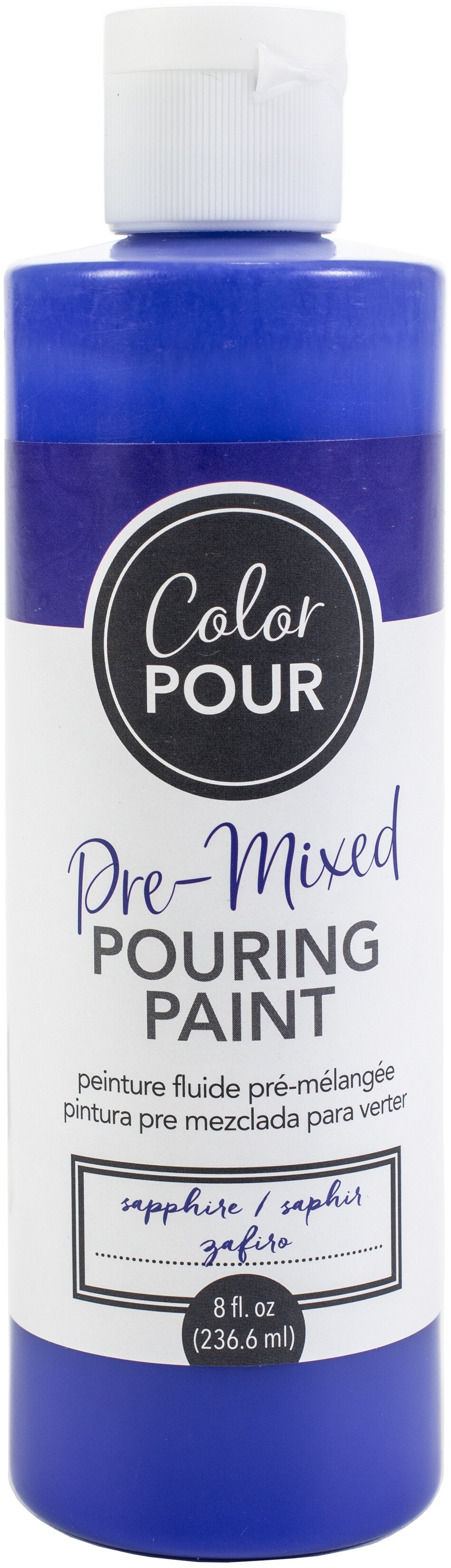 American Crafts COLOR POUR - Vernice Acrilica Fluida Premiscelata 236,6 Ml - Turchese - Per Tecnica Acrylic Pouring