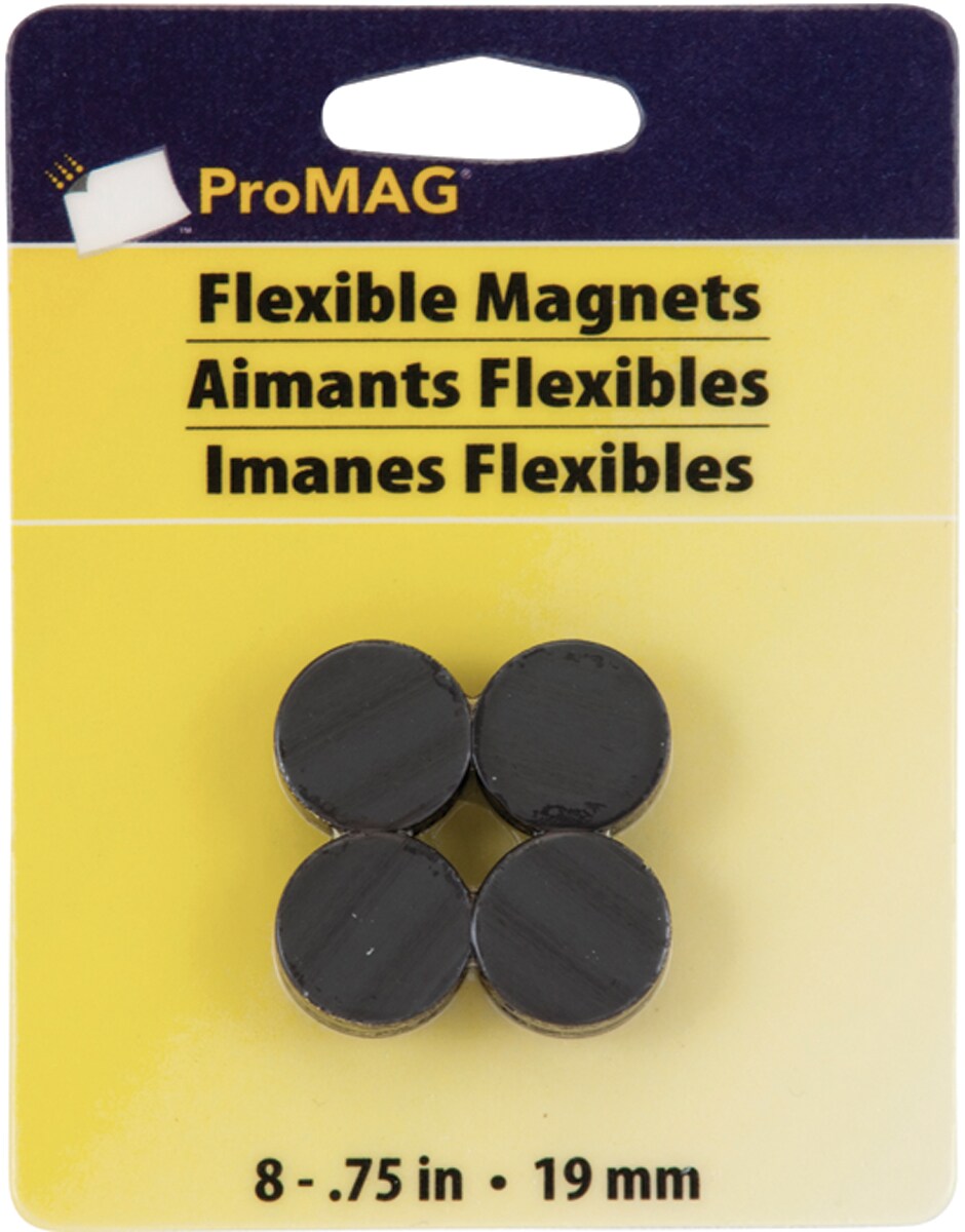ProMag Flexible Round Magnets 8/Pkg-.75&#x22;