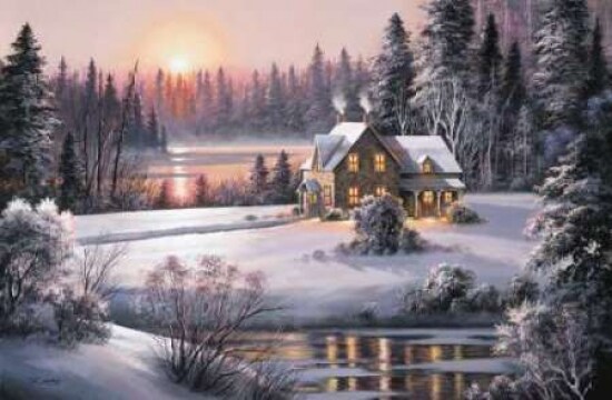 Winter Sunset Poster Print by Dubravko Raos - Item # VARPDX8127