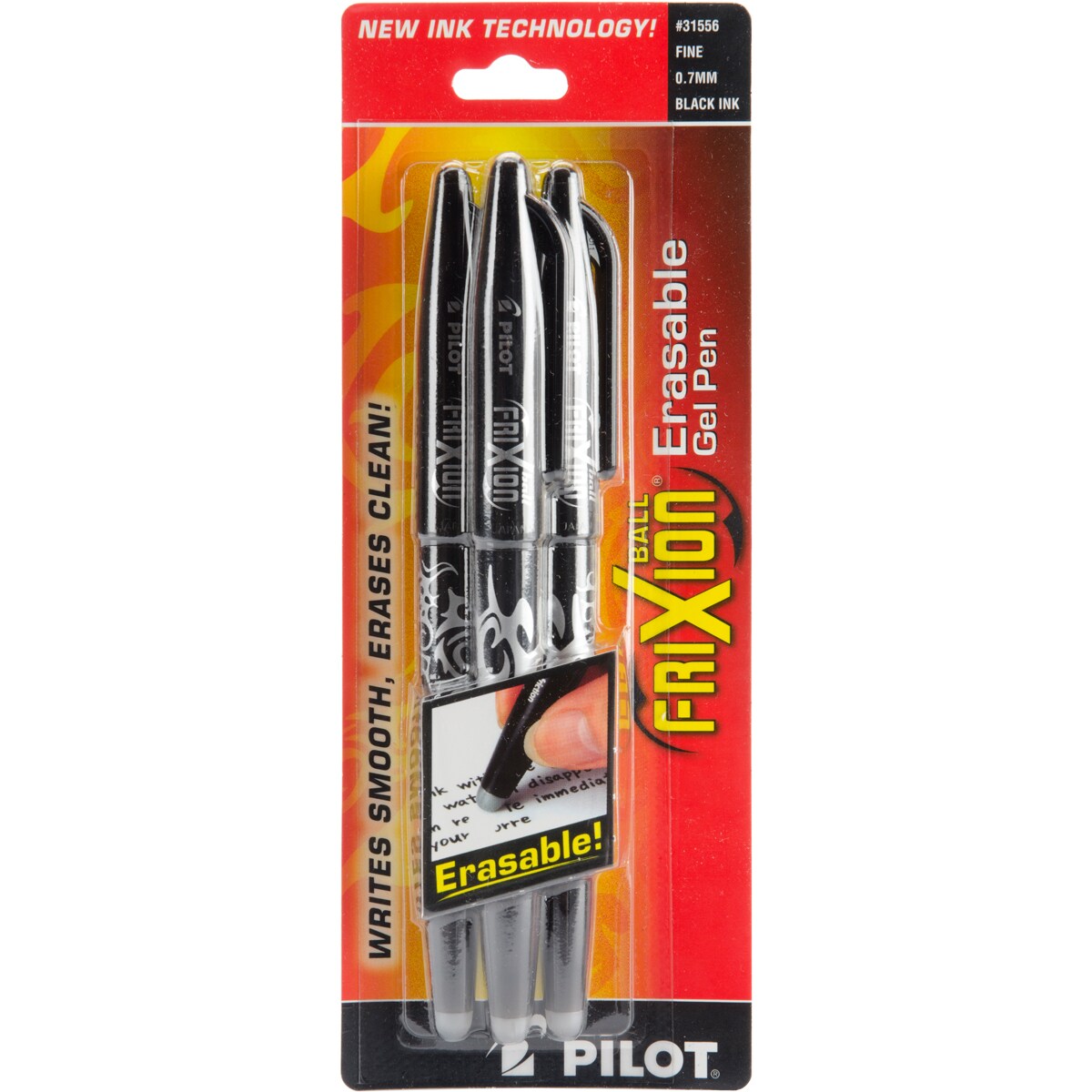 Pilot FriXion Ball Erasable Gel Pens 3/PkgBlack Michaels
