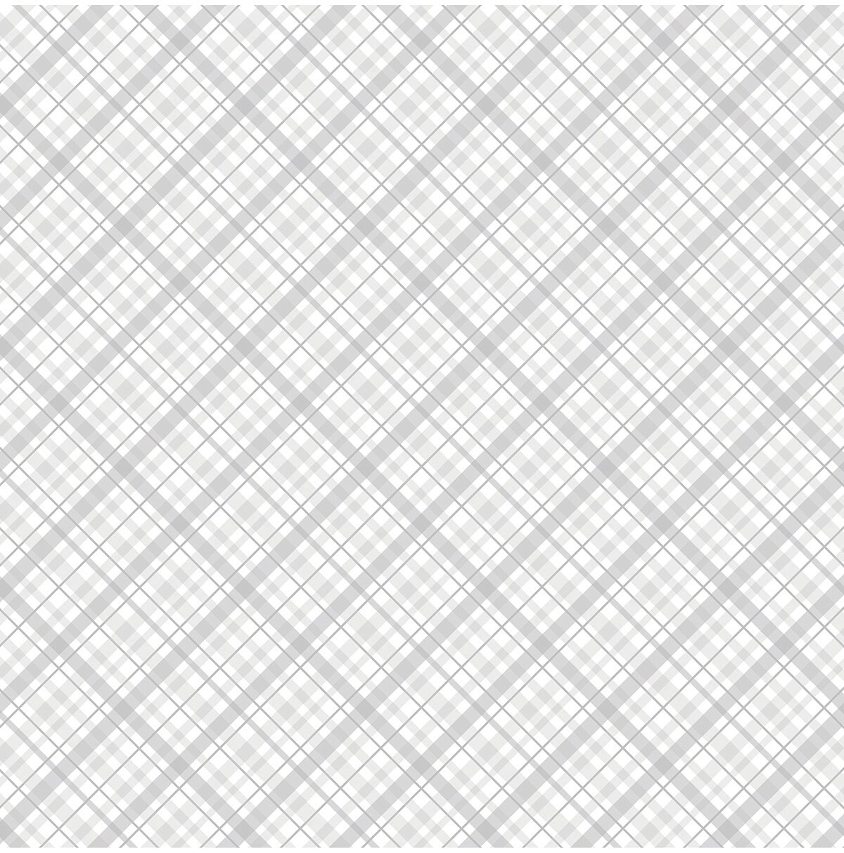 Core'dinations Core Basics Patterned Cardstock 12"X12"-White Plaid