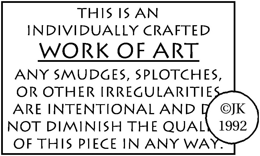 Judikins Rubber Stamp 1.25&#x22;X1.75&#x22;-Work Of Art